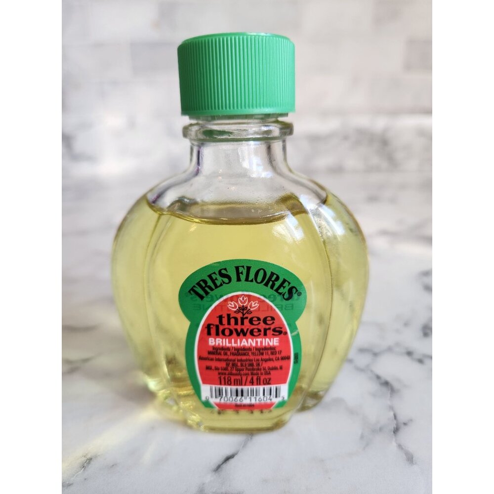 Tres Flores Three Flowers Brilliantine Liquid Hair Oil Styling & Shine Enhancer